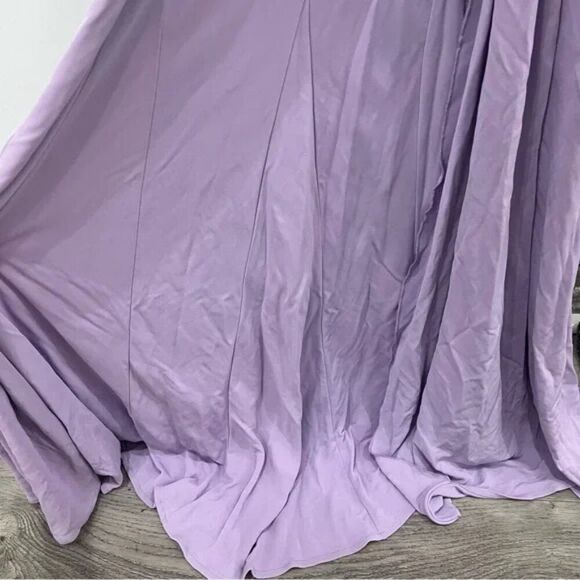 NWT Helsa Maxi Dress Purple Constantina Jersey Bow Backless size XS - Picture 7 of 11